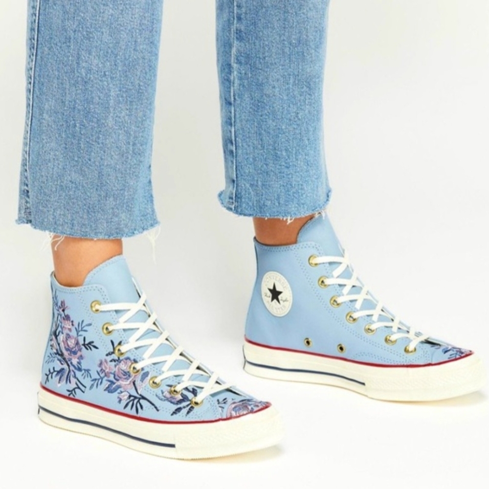 COPY - **LIMITED EDITION** Womens Converse Chuck 70 Floral Embroidery/leather/s…
